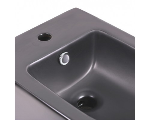 Біде підвісне Qtap Tern 485x345x330 Matt black QT1755052FMB