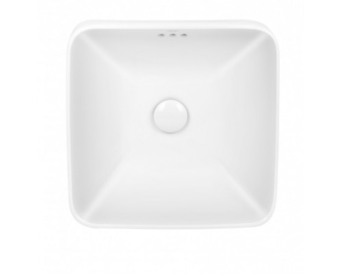 Раковина Qtap Jay 420х420х155 White з донним клапаном QT0711K424W