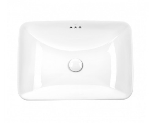 Раковина Qtap Jay 590х410х155 White з донним клапаном QT0711K425W