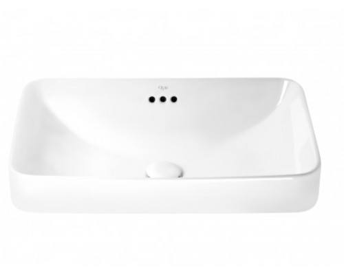 Раковина Qtap Jay 590х410х155 White з донним клапаном QT0711K425W