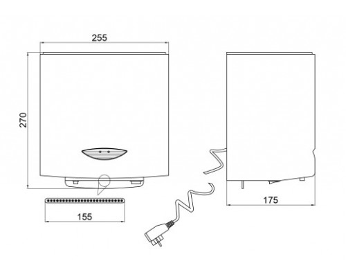 Сушарка для рук Qtap Susici S950MP 950 Вт