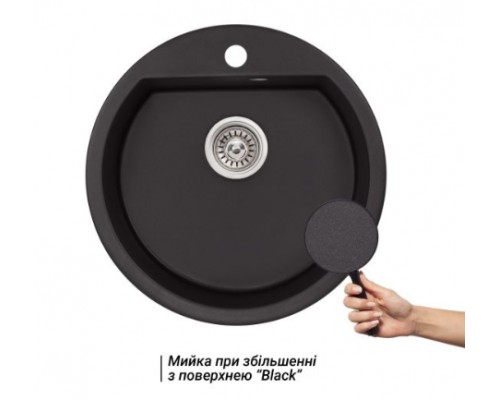 Qtap Кухонная мойка  CS D510 Black (QTD510BLA404)