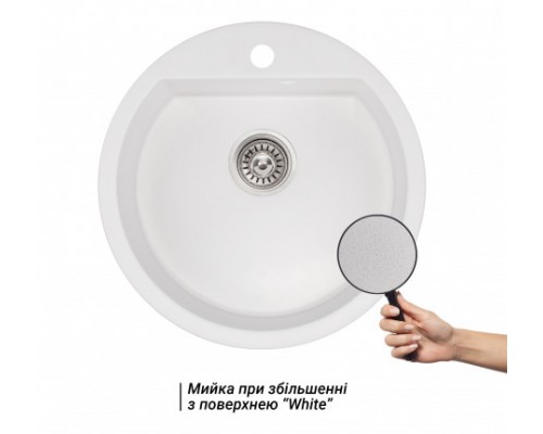 Qtap Кухонная мойка  CS D510 White (QTD510WHI650)