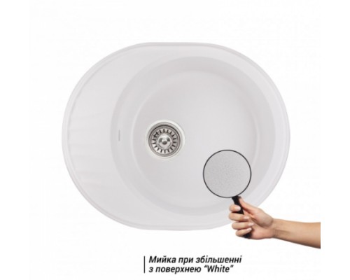 Qtap Кухонная мойка  CS 6151 White (QT6151WHI650)
