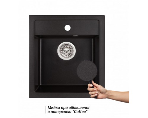 Qtap Кухонная мойка  CS 5046 Black (QT5046BLA404)