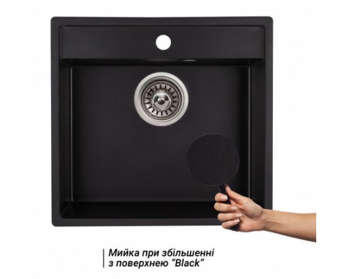 Qtap Кухонная мойка  CS 5250 Black (QT5250BLA404)