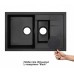 Qtap Кухонная мойка с дополнительной чашей  CS 7648 Black (QT7648BLA404)