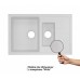 Qtap Кухонная мойка с дополнительной чашей  CS 7648 White (QT7648WHI650)