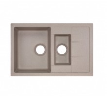 Qtap Кухонная мойка с дополнительной чашей  CS 7648 Beige (QT7648BEI551)