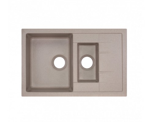 Qtap Кухонная мойка с дополнительной чашей  CS 7648 Beige (QT7648BEI551)