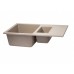 Qtap Кухонная мойка с дополнительной чашей  CS 7648 Beige (QT7648BEI551)