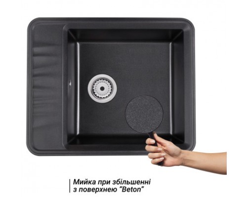 Qtap Кухонная мойка  CS 6250 Beton (QT6250BET502)