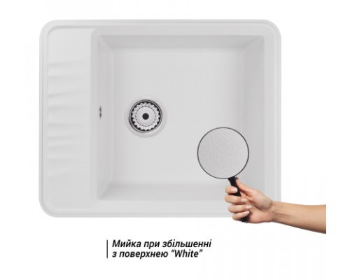 Qtap Кухонная мойка  CS 6250 White (QT6250WHI650)