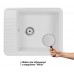 Qtap Кухонная мойка  CS 6250 White (QT6250WHI650)