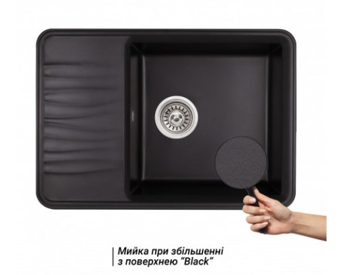 Qtap Кухонная мойка  CS 7440 Black (QT7440BLA404)