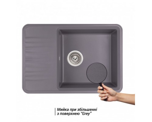 Qtap Кухонная мойка  CS 7440 Grey (QT7440GRE471)