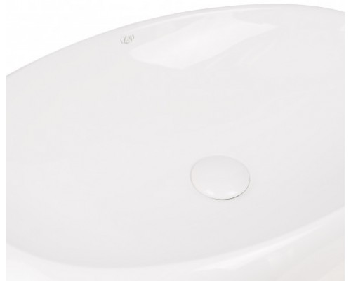 Раковина-чаша Qtap Leo 690x435x180 White з донним клапаном QT11111094W