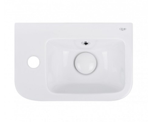 Раковина Qtap Tern 375х245х135 White з донним клапаном QT171110100LW