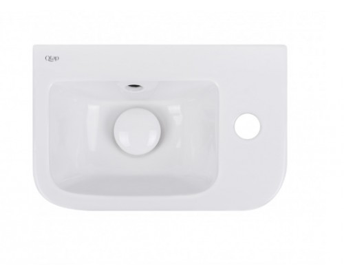 Раковина Qtap Tern 375х245х135 White з донним клапаном QT171110100RW