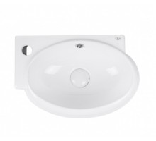 Раковина Qtap Leo 430x290x140 White з донним клапаном QT11115011LW