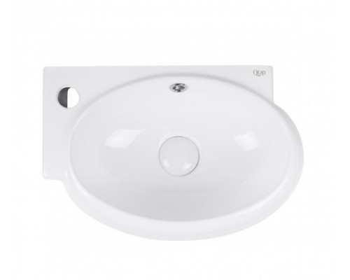 Раковина Qtap Leo 430x290x140 White з донним клапаном QT11115011LW