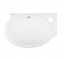 Раковина Qtap Leo 430x290x140 White з донним клапаном QT11115011RW