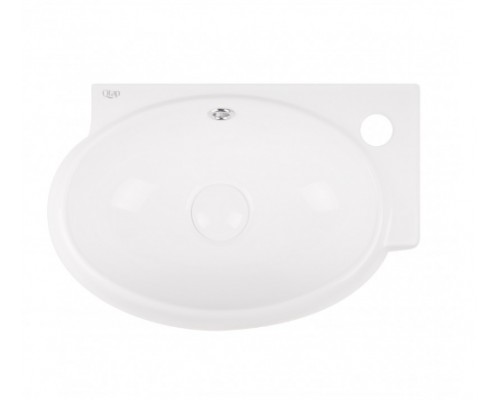 Раковина Qtap Leo 430x290x140 White з донним клапаном QT11115011RW