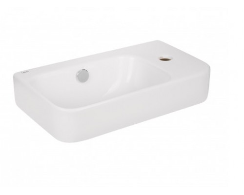 Раковина Qtap Tern 450х260х155 White з донним клапаном QT17115117RW