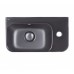 Раковина Qtap Tern 450х260х155 Matt black з донним клапаном QT17115117RMB