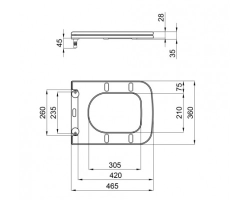 Сидіння для унітаза Qtap (Tern) з мікроліфтом Slim QT99HXU10W