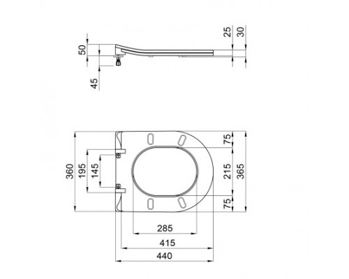 Сидіння для унітаза Qtap (Robin, Scorpio) з мікроліфтом Slim QT99U184UF450MB