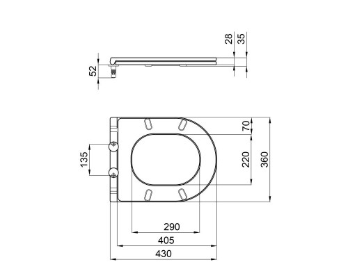 Сидіння для унітаза Qtap (Robin, Aries) з мікроліфтом Slim QT99HXU13W