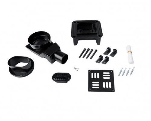 Трап Qtap Presto BLA6011304 точковий з комбінованим закривом та нержавіючою решіткою