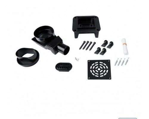 Трап Qtap Virgo BLA6011304 точковий з комбінованим закривом та нержавіючою решіткою