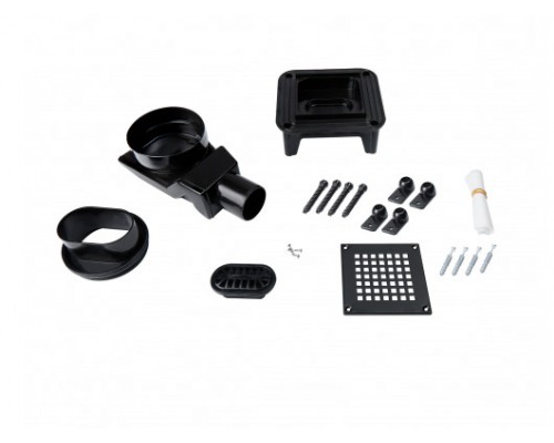 Трап Qtap Aquarius BLA6011304 точковий з комбінованим закривом та нержавіючою решіткою