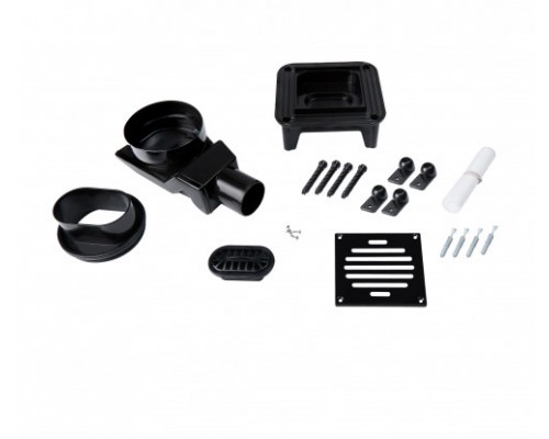 Трап Qtap Pisces BLA6011304 точковий з комбінованим закривом та нержавіючою решіткою