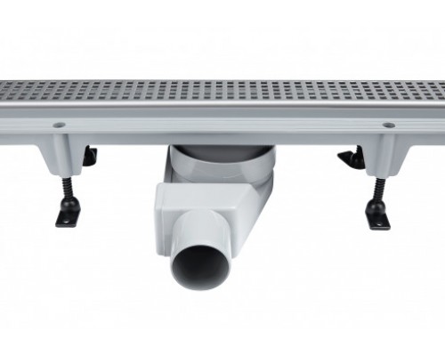 Трап Qtap Aquarius CRM50800304 лінійний з комбінованим закривом та нержавіючою решіткою