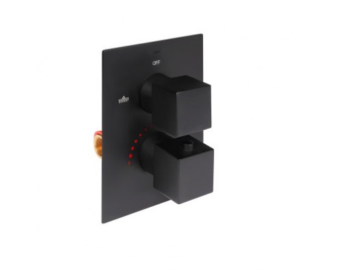 Термостатична душова система прихованого монтажу Qtap Aqauarius 65T103NGB