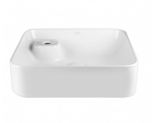 Раковина-чаша Qtap Stork 400х400х140 White з донним клапаном QT1511A057TW