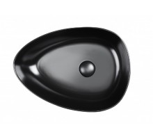 Раковина-чаша Qtap Leo 400x350x160 Matt black з донним клапаном QT1111A053MB