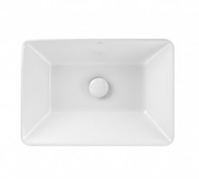 Раковина Qtap Crow 500x350x180 White з донним клапаном QT0511L582W