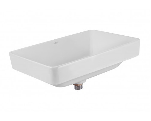 Раковина Qtap Crow 500x350x180 White з донним клапаном QT0511L582W