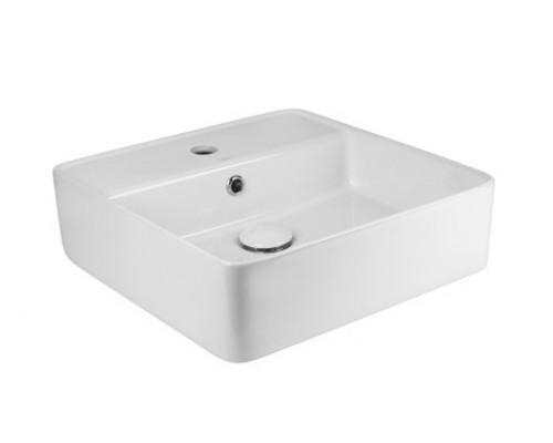 Раковина-чаша Qtap Crow 420х420х145 White з донним клапаном QT0511A054TW