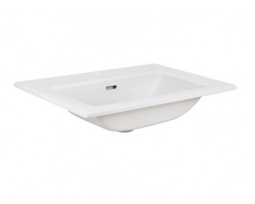 Раковина Qtap Stork 610х420х170 White з донним клапаном QT1511L738W