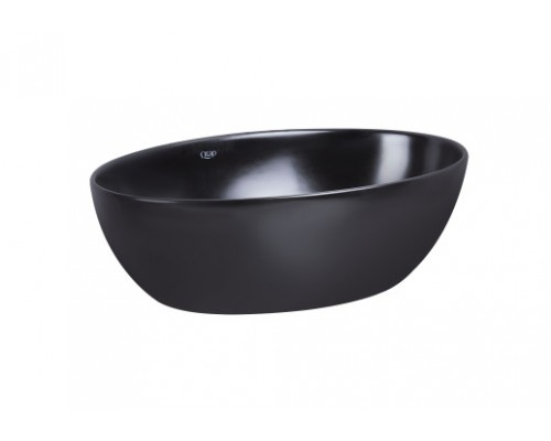 Раковина-чаша Qtap Leo 450х305х160 Matt black з донним клапаном QT1111A052MB