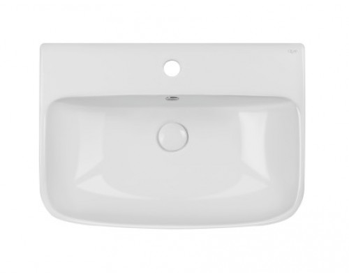 Раковина підвісна моноблок Qtap Crow 600х430х385 White з донним клапаном QT0511G835W