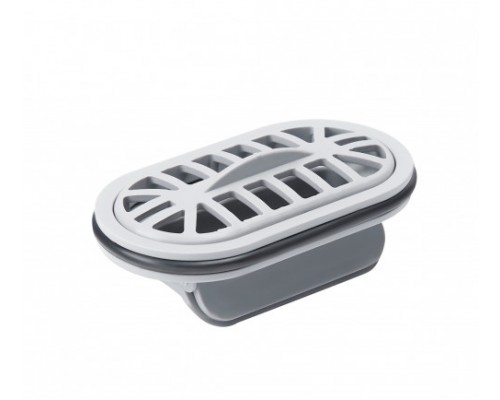 Трап Qtap Pisces CRM50800304 лінійний з комбінованим закривом та нержавіючою решіткою