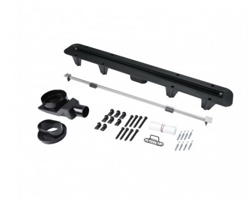 Трап Qtap Aries CRM70650304 щілинний з гідрозакривом та нержавіючою планкою