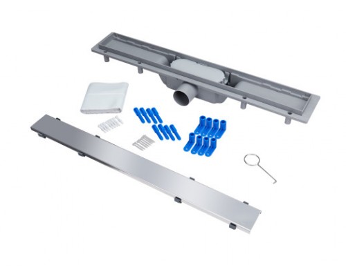 Трап Qtap Dry Tile304-600 лінійний з сухим закривом під плитку 600 мм