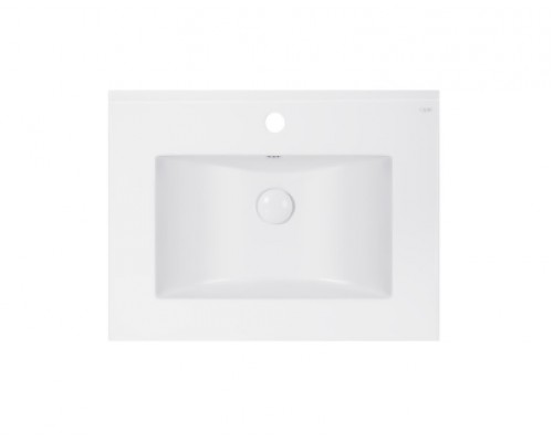 Раковина Qtap Albatross E 600х460х180 White з донним клапаном QT01119060EW